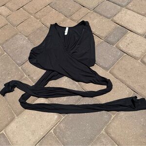 FP Movement by Free People Black Sleeveless Wrap